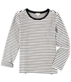 Maison Jules Womens Stripes Embellished T-Shirt