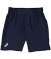 ASICS Mens Solid Athletic Workout Shorts navy L