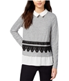 Maison Jules Womens Layered Pullover Blouse, TW2