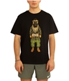 Elevenparis Mens Fool Dog Graphic T-Shirt black S