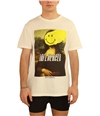 Elevenparis Mens Mona Lisa Smiley Graphic T-Shirt offwhite S