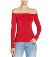 Elizabeth and James Womens Raylen Off the Shoulder Blouse red XS
