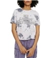 Elevenparis Womens French Terry Crop Embellished T-Shirt orchid XS