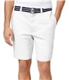 Club Room Mens Flat Front With Belt Casual Chino Shorts, TW1