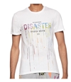 Elevenparis Mens Disaster Graphic T-Shirt white S