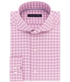Tommy Hilfiger Mens check Button Up Dress Shirt medpink 15.5