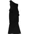 Ralph Lauren Womens One Shoulder Gown Dress