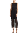American Living Womens Lace Maxi Dress black 18
