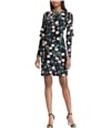 American Living Womens Floral Layered Dress black 2