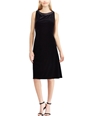 American Living Womens Velvet Cocktail Dress black 12