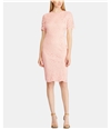 American Living Womens Scalloped Sheath Dress pink 4