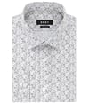 DKNY Mens Stretch Button Up Dress Shirt granite 17