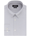DKNY Mens Check Button Up Dress Shirt gray 18