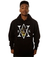 Black Scale Mens The Mona's Traditional Interlock Logo Hoodie Sweatshirt