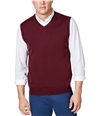 Club Room Mens Basic Knit Sweater Vest redplum S
