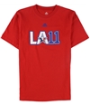 Adidas Mens LA 11 Graphic T-Shirt red M