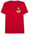 Hybrid Mens Wonder Woman Pocket Graphic T-Shirt jesterredblk S