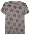 Jem Mens Mickey & Goofy Crest Graphic T-Shirt charcoalsnow S