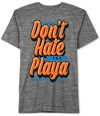 Lyric Culture Mens Don't Hate The Playa Graphic T-Shirt blackwhite M