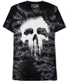 Jem Mens Punisher Tie-Dyed Halftone Graphic T-Shirt black S