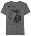 Jem Mens Darth Vader Blueprint Graphic T-Shirt