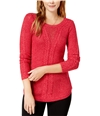 Maison Jules Womens Cable Knit Sweater