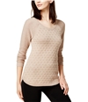 maison Jules Womens Dot Pullover Sweater heatheroatfox XS