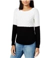 maison Jules Womens Colorblocked Pullover Sweater deepblack M