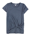 bar III Womens Tie Front Basic T-Shirt navyblazer S