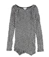 bar III Womens Textured Asymmetrical Pullover Blouse greycombo S