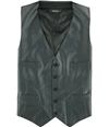 Kenneth Cole Mens Pinstripe Five Button Vest grey 44