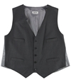 Kenneth Cole Mens Contrast Five Button Vest grey 36