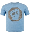 UFC Girls Fist Inside Glitter Logo Graphic T-Shirt blueheather 4