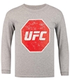 UFC Boys Distressed Logo Graphic T-Shirt gray M