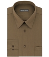Geoffrey Beene Mens Bedford Button Up Dress Shirt bisque 14.5