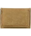 Tasso Elba Mens Magnetic Coin Card Case Wallet tan One Size
