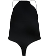 Alix Womens Velvet Bodysuit Jumpsuit black L