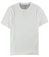 Tasso Elba Mens Alamo Henley Shirt whitepure S
