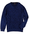 Tasso Elba Mens Leaf Print Knit Sweater bluecbo 2XL
