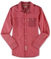 Marc Ecko Mens Utility Ox Ls Button Up Shirt red M