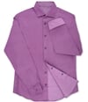 Calvin Klein Mens Reversible Button Up Dress Shirt merlot 16-16.5