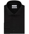 Calvin Klein Mens Infinite Button Up Dress Shirt black 16