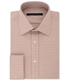 Sean John Mens Textured Button Up Dress Shirt cork 14.5