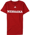 Adidas Mens Nebraska Graphic T-Shirt powerred S