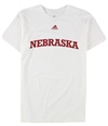 Adidas Mens Nebraska Graphic T-Shirt white S