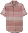 Tasso Elba Mens Cross-Dyed Plaid Button Up Shirt, TW2