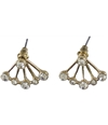 Aeropostale Womens Rhinestone Stud Earrings gold One Size