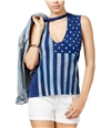 Project Social T Womens Stars Stripes Stamped Tank Top