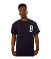 Black Scale Mens The B Logo Graphic T-Shirt navy S
