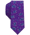bar III Mens Floral Self-tied Necktie purple One Size